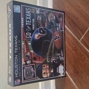 NFL Houston Texans 500-Piece Puzzle • New in Plastic • Football Game Fan Gear